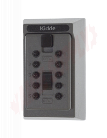Photo 1 of 001365C : Kidde KeySafe Original Permanent, Push Button, 5-key Capacity, Titanium