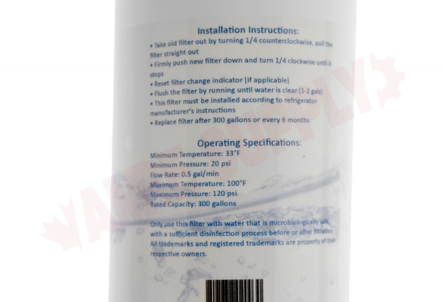 Photo 3 of RTR503A : Universal Refrigerator Water Filter, Replaces 5231JA2006F
