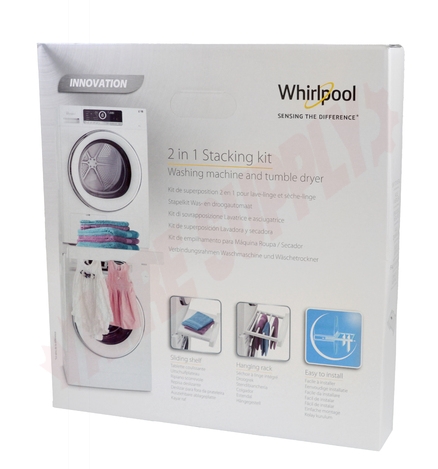 Photo 2 of W10882520 : Whirlpool W10882520 Washer & Dryer Stacking Kit
