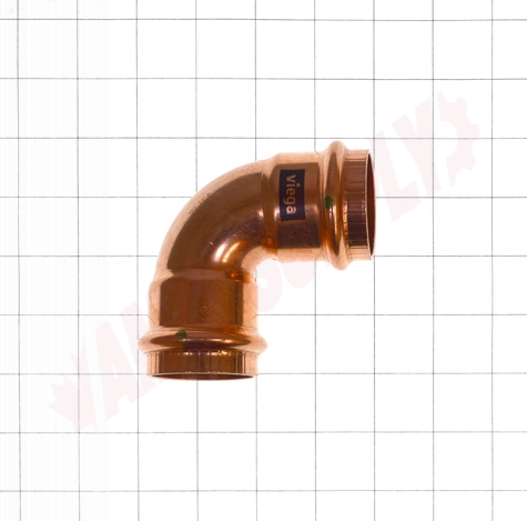 Photo 11 of 77037 : Viega ProPress 1-1/2 x 1-1/2 Copper Elbow, Push-On
