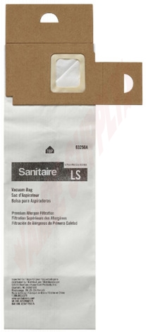 Photo 2 of 63256A : Sanitaire Upright Vacuum Bag, 5 Pack