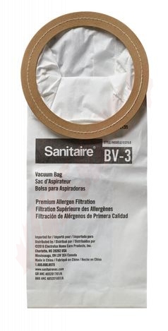 Photo 1 of 62135 : Sanitaire BV-3 Premium Allergen Vacuum Bag