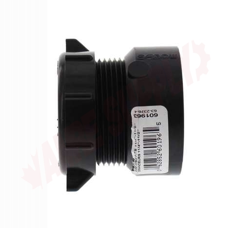 Photo 1 of 601963 : Bow 1-1/2 Slip Joint x 1-1/2 or 1-1/4 Hub Universal ABS Trap Adapter