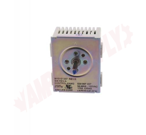 Photo 1 of W10121337 : Whirlpool W10121337 Range Warming Drawer Temperature Control Switch