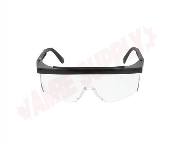 Photo 1 of 7091000CLR : Degil Impact Resistant Nylon Frame Safety Glasses, Clear/Black Frame