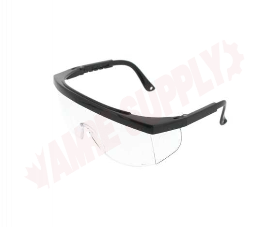 Photo 2 of 7091000CLR : Degil Impact Resistant Nylon Frame Safety Glasses, Clear/Black Frame