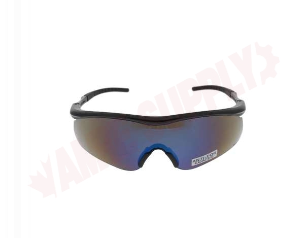 Photo 1 of 7092500BLM : Degil Anti-Fog Lens Safety Glasses, Blue Mirror/Black Frame
