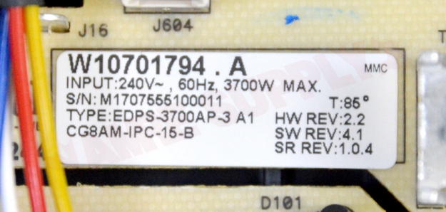 Photo 11 of W10857230 : Whirlpool W10857230 Range Induction Module