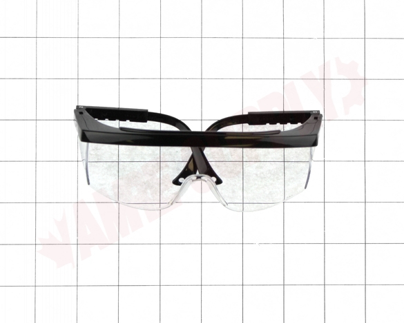 Photo 10 of 7091000CLR : Degil Impact Resistant Nylon Frame Safety Glasses, Clear/Black Frame