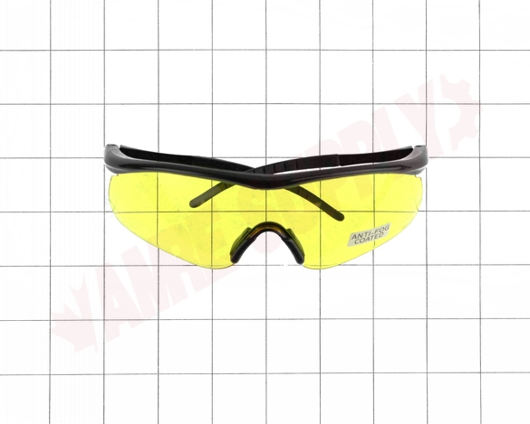 Photo 10 of 7092500YEL : Degil Anti-Fog Lens Safety Glasses, Yellow/Black Frame