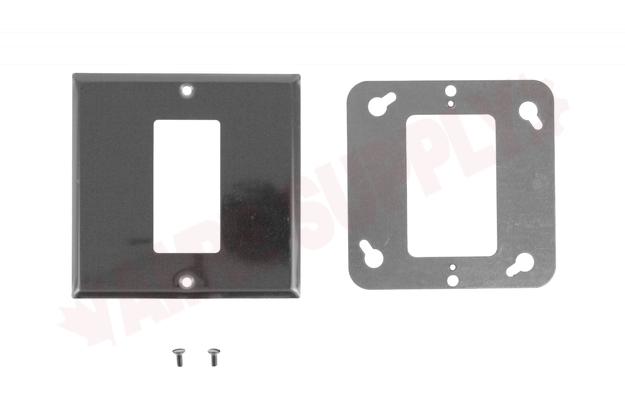 Photo 1 of 6198-CR : Leviton GFCI  Plate, Razor Plug To Ground Fault Current Interrupter (GFCI) Conversion Plate, 1 Gang, Chrome
