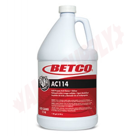 Photo 1 of 1140400 : Betco AC114 Multi-Purpose Acid Cleaner & Delimer, 3.8L