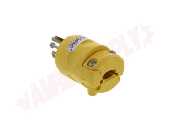 Photo 2 of 515PV : Leviton Male Plug End, Grounded, Yellow