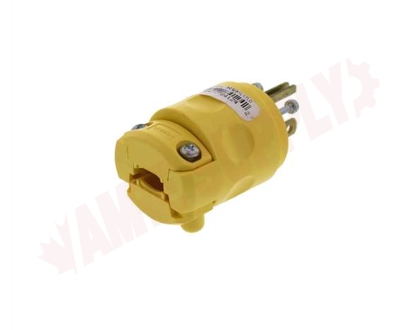 Photo 4 of 515PV : Leviton Male Plug End, Grounded, Yellow