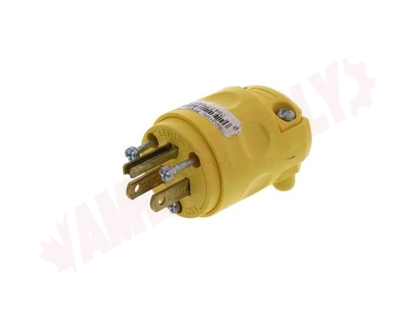 Photo 8 of 515PV : Leviton Male Plug End, Grounded, Yellow
