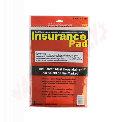 Photo 2 of 61-71038 : The Insurance Pad, 9 x 12 Heat Shield