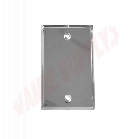 Photo 3 of 84014 : Leviton Blank Wall Plate, 1 Gang, Brushed Stainless Steel