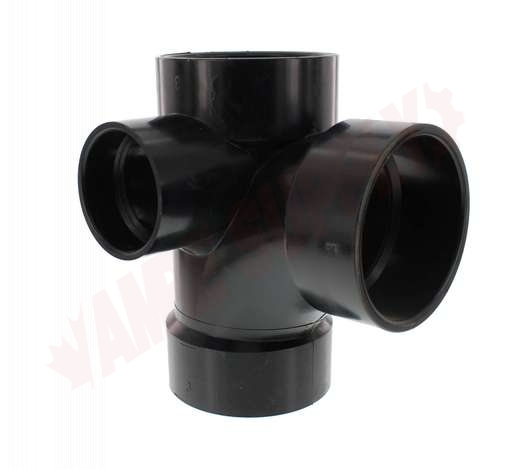 Photo 2 of 600189 : Bow 3 x 3 x 3 x 2 LH Hub Fit ABS Double Sanitary Tee