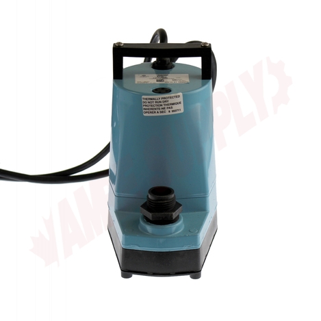 Photo 3 of 505300 : Little Giant 5-ASP 505300 Water Wizard Submersible Utility Pump, 1/6HP 1200GPH 115V W/10' Cord
