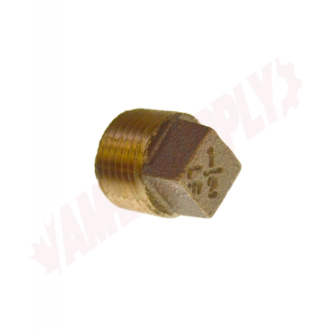 Photo 1 of 4498-003 : Aqua-Dynamic 1/2 Brass Solid Pipe Plug, Square Head