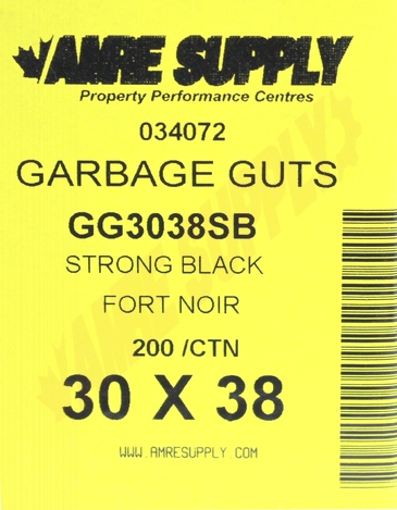 Photo 2 of GG3038SB : Polyethics Industries Black Recycled Garbage Bags, 30 x 38, Strong Strength, 200/Case