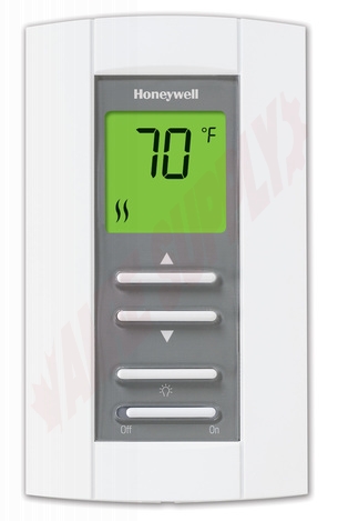 Photo 1 of TL7235A1003 : Honeywell Home LineVoltPRO Digital Thermostat, Non-Programmable, Heat Only, 208/240V