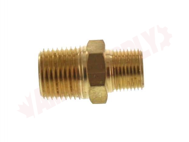 Photo 5 of 122-DC : Fairview 1/2 MPT x 3/8 MPT Brass Hex Nipple