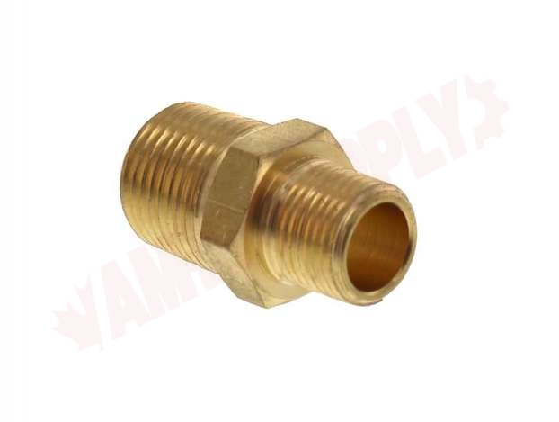 Photo 6 of 122-DC : Fairview 1/2 MPT x 3/8 MPT Brass Hex Nipple