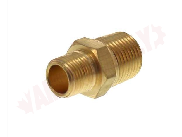 Photo 8 of 122-DC : Fairview 1/2 MPT x 3/8 MPT Brass Hex Nipple