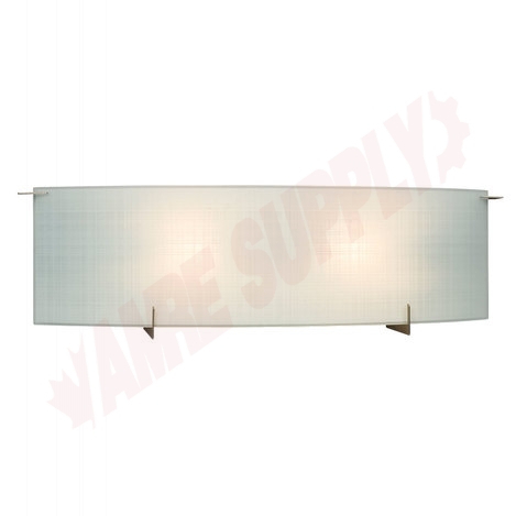 Photo 1 of 790515PTR : Galaxy Lighting 2-Light Vanity, Pewter, Frosted Linen, 2x100W