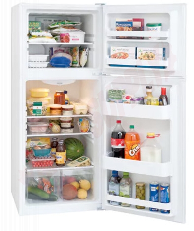 Photo 2 of FFET1222QW : Frigidaire 12 cu. ft. Refrigerator, Top Freezer, White