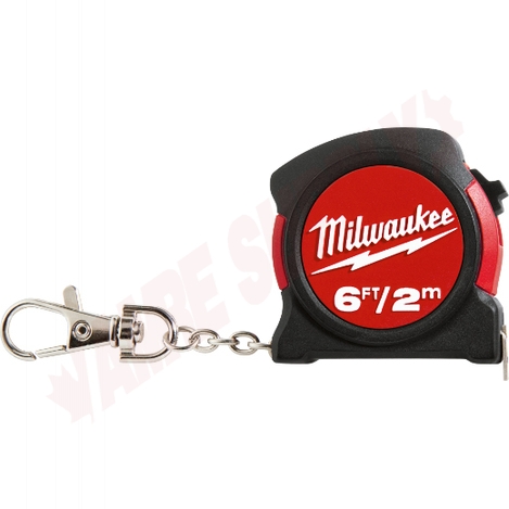 Photo 1 of 48-22-5506 : Milwaukee Keychain Tape Measure, 1/2 x 6', SAE (inches) & Metric