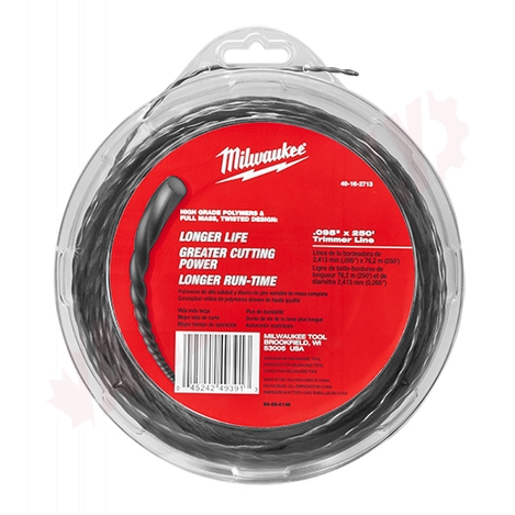 Photo 1 of 49-16-2713 : Milwaukee 0.095 x 250' String Trimmer Line