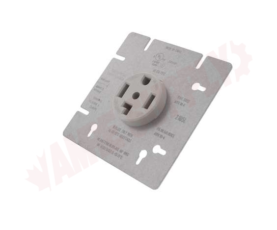 Photo 2 of 45125 : Universal Dryer Receptacle, 4-wire Outlet, Nema 14-30r, 30a 120/240v, White