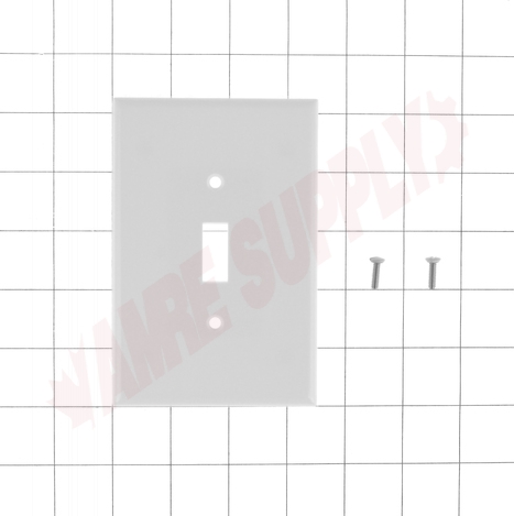 Photo 5 of 88101L : Leviton Oversized Toggle Switch Wall Plate, 1 Gang, White