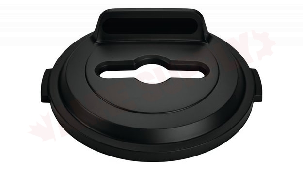 Photo 2 of 2018216 : Rubbermaid BRUTE Mixed Recycling Lid, Black, 32 gal.