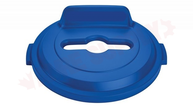 Photo 2 of 2018215 : Rubbermaid BRUTE Mixed Recycling Lid, Blue, 32 gal.