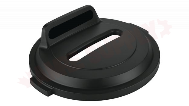 Photo 1 of 2018170 : Rubbermaid BRUTE Paper Recycling Slot Lid, Black, 32 gal.