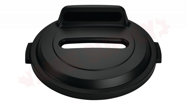 Photo 2 of 2018170 : Rubbermaid BRUTE Paper Recycling Slot Lid, Black, 32 gal.