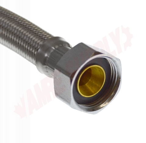 Photo 4 of 55589 : LynCar Braided Hot Water Tank 24 Flex Connector, Stainless Steel
