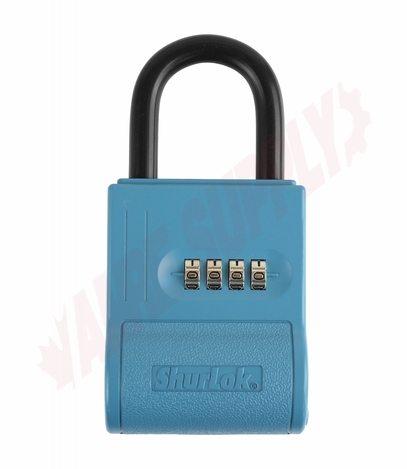 Photo 2 of SL100W : ShurLok Blue Combination LockBox Padlock 4 Dial Numbered