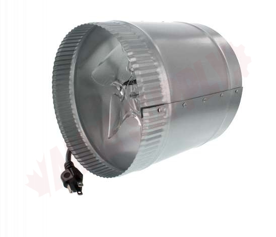 Photo 2 of T9-DB208C : In-Line Duct Booster Fan, 8 Dia, 500 CFM, 115V, with Cord