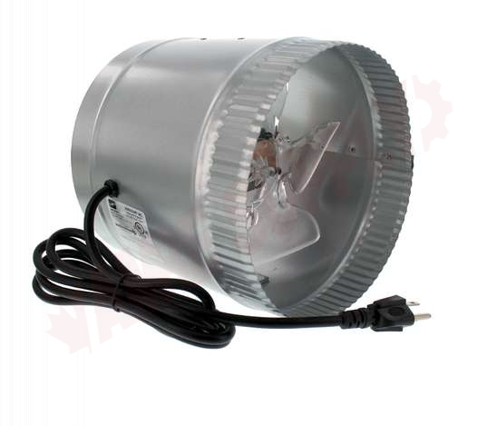 Photo 8 of T9-DB208C : In-Line Duct Booster Fan, 8 Dia, 500 CFM, 115V, with Cord