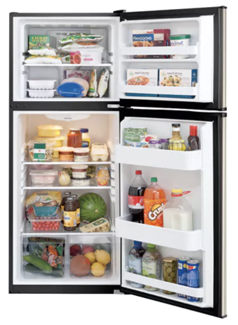 Photo 2 of FFET1222UV : Frigidaire 11.6 cu. ft. Top Freezer Refrigerator, Brushed Steel