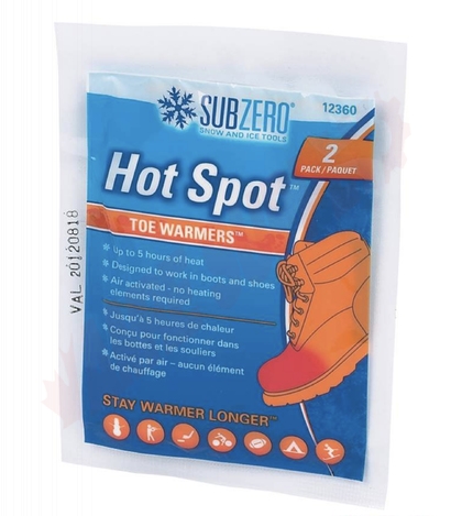 Photo 2 of HO-12360 : SubZero Hot Spot Toe Warmers, 2/Pack