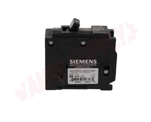 Photo 1 of Q115 : Siemens Circuit Breaker, 1P, 15 Amps