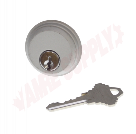 Photo 1 of 11-2011 : AGP Commercial Door Cylinder with Key, Standard Size, Satin Aluminum