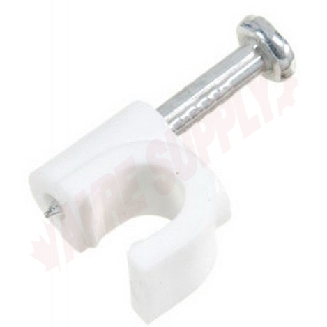 Photo 1 of 48227 : Vista 1/4 Coaxial Cable Staples, White, 25/Pack