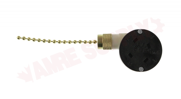 Photo 2 of GSW-34 : Gardner Bender SP3T Variable Speed & Two Circuit Pull Chain Switch, Brass