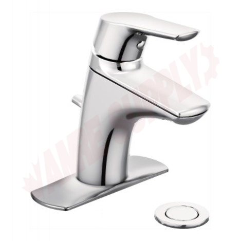 Photo 1 of 6810 : Moen Method One-Handle Low Arc Bathroom Faucet, Chrome